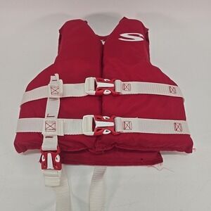 STEARNS Child Boating Ski Vest 30-50 lbs Red Model 29-88 Catalog No. 3034